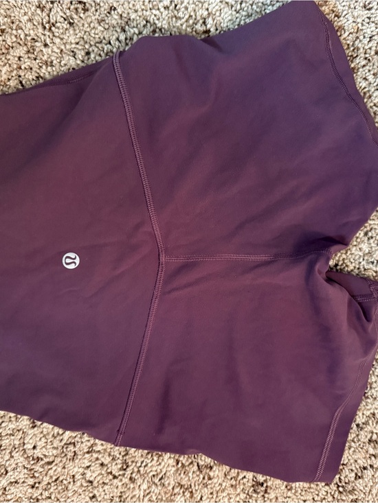 lululemon athletica Pants - lululemon athletica Womens Deep Plum High-Rise Bike Shorts size 4